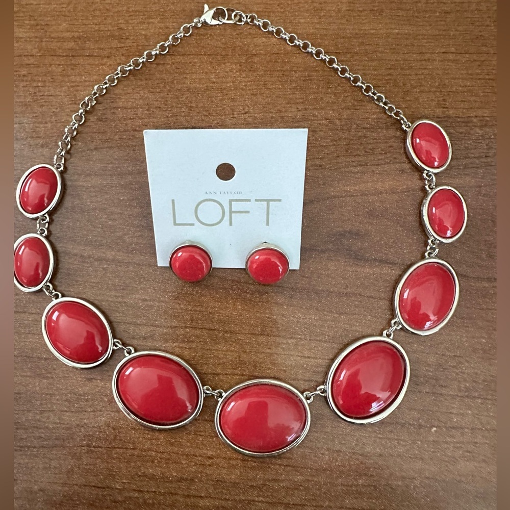 LOFT earring and necklace set